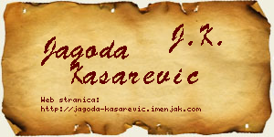 Jagoda Kašarević vizit kartica